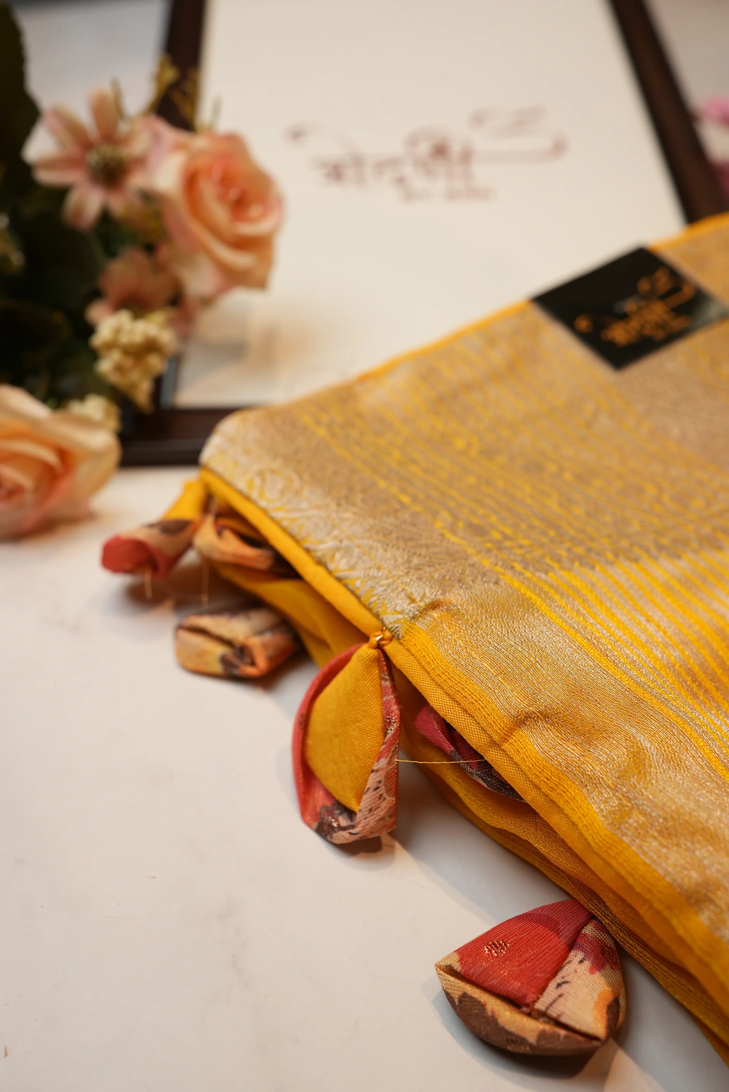Couple Saree Set With Matching Blouse & Kurta
