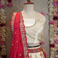 HEAVY ZARKAN AND KANI WORK ON PURE RAW SILK LEHENGA WITH CONTRAST DUPATTA & HEAVY BLOUSE ##LC027