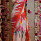 DIGITAL PRINT GLASS SILK SAREE WITH HANDWORK (WITH BLOUSE) ##SR372