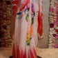 DIGITAL PRINT GLASS SILK SAREE WITH HANDWORK (WITH BLOUSE) ##SR372