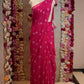 TRADITIONAL BUNDHI BANDHEJ SAREE ON BANGLORI CHIFFON FABRIC ##SR0373
