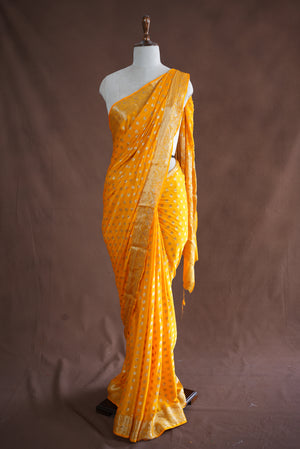 FESTIVE SEASON SPECIAL SAREE WITH HEAVY ZARI BORDER & ZARI BUTI (WITH BLOUSE)   ##SR390