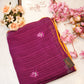 Georgette saree with Swarovski work border & sequnce buta ##SR050