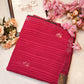 Georgette saree with Swarovski work border & sequnce buta ##SR050