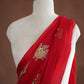 KARWA CHAUTH SPECIAL SAREE WITH SATIN BORDER AND AARI TARI & SEQUENCE WORK ( WITH BLOUSE) ##SR0380