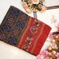 synthetic weightless fabric saree with dual colour tone ##SR055