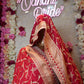 KARWA CHAUTH SOECIAL SINDOORI RED LEHENGA ON HC SILK FABRIC WITH BANRASI JARI WEAVING BUTI & GOTA PATTI WORK AND BANARASI ZARI WEAVING BORDER DUPATTA WITH HEAVY BLOUSE ##LC028