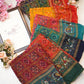 synthetic weightless fabric saree with dual colour tone ##SR055