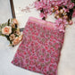 Weightless fabric saree with border & flower print ##SR056