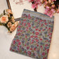 Weightless fabric saree with border & flower print ##SR056