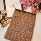 Weightless fabric saree with border & flower print ##SR056