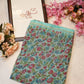 Weightless fabric saree with border & flower print ##SR056