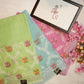 Cotton kota doria saree with embroidery ##SR057