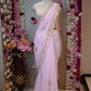 ROYAL GEORGETTE FABRIC SAREE WITH CHARKHI GOTAPATTI WORK (WITH BLOUSE)  ##SR0374