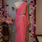ROYAL GEORGETTE FABRIC SAREE WITH CHARKHI GOTAPATTI WORK (WITH BLOUSE)  ##SR0374
