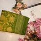 Synthetic saree with foil work & border ##SR061