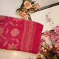 Synthetic saree with foil work & border ##SR061