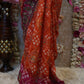 KARWA CHAUTH SPECIAL HANDWORK WITH GHATCHOLA PATTERN SAREE WITH EMBIORDERY AND DOLI BARAT PRINT ##SR0375