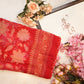 Synthetic saree with foil work & border ##SR061