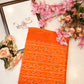 Synthetic  saree with foil work & border ##SR062