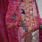 Darbari saree with bandhani print & aaritari work and peacock border  ##SR0187
