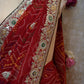 RAJSTHANI HANDWORK CHUNRI SAREE WITH GOTA PATTI AND PITTAN WORK AND BLOUSE   ##SR0392