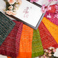 Synthetic  saree with foil work & border ##SR062
