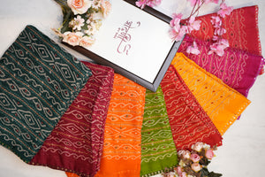 Synthetic  saree with foil work & border ##SR062