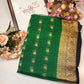 Mosam fabric saree with zari border & buti ##SR63