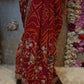 RAJSTHANI HANDWORK CHUNRI SAREE WITH  GOTA PATTI AND PITTAN WORK & ELEPHANT DESIGN (WITH BLOUSE) ##SR0393