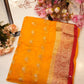 Mosam fabric saree with zari border & buti ##SR63