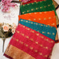 Mosam fabric saree with zari border & buti ##SR63