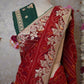 RAJSTHANI HANDWORK CHUNRI SAREE WITH SEQUENCE WORK (WITH BLOUSE) ##SR0397