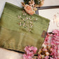 Mix Cotton Fabric with Banarasi Weaving & Buta Handwork Saree ##SR045