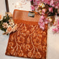 Synthetic fabric saree with zari border ##SR068