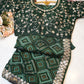 🌺 Fancy Bandhani Saree with Stitched Blouse – Moss Georgette Fabric🌺  ##SR015