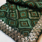 🌺 Fancy Bandhani Saree with Stitched Blouse – Moss Georgette Fabric🌺  ##SR015
