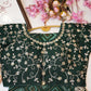 🌺 Fancy Bandhani Saree with Stitched Blouse – Moss Georgette Fabric🌺  ##SR015