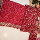 🌺 Fancy Bandhani Saree with Stitched Blouse – Moss Georgette Fabric🌺  ##SR015
