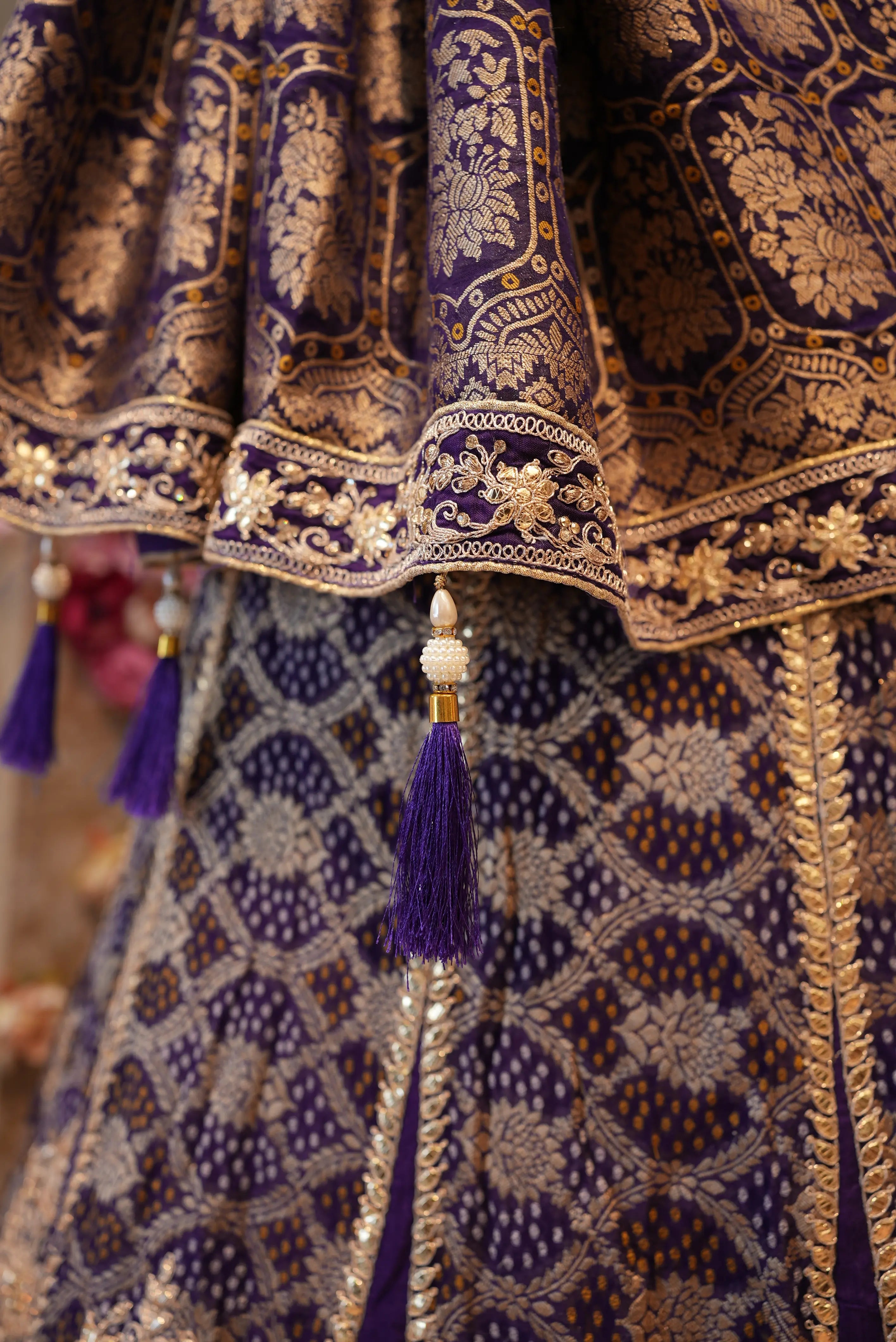 Pure Kaddi Georgette Lehenga with Gota Patti, Heavy Blouse & Dupatta