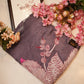Modal satin digital print saree with handwork outline ##SR073
