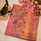 pure cotton pashmina saree with zari wawing ##SR075