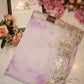 fandy simmer fabric  gota patti border saree with shibori print ##SR078