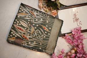 woven zari with jerkan work & cottan fabric saree ##SR081