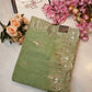 simmer fabric saree with siquence work border ##SR082