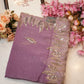 simmer fabric saree with siquence work border ##SR082