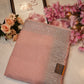 crystal fabric saree with pittan border jerkan work ##SR083