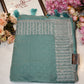 crystal fabric saree with pittan border jerkan work ##SR083