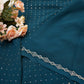 zorjat fabric saree with jerkan work ##SR085