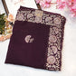 synthetic fabric saree with pittan border work ##SR087